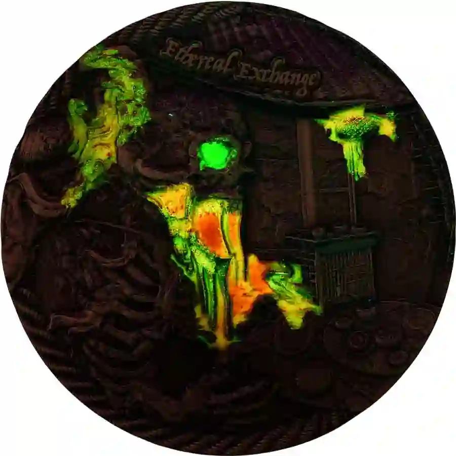 rev-uv 2025 Cameroon Ethereal Exchange UV Color High Relief Silver Coin