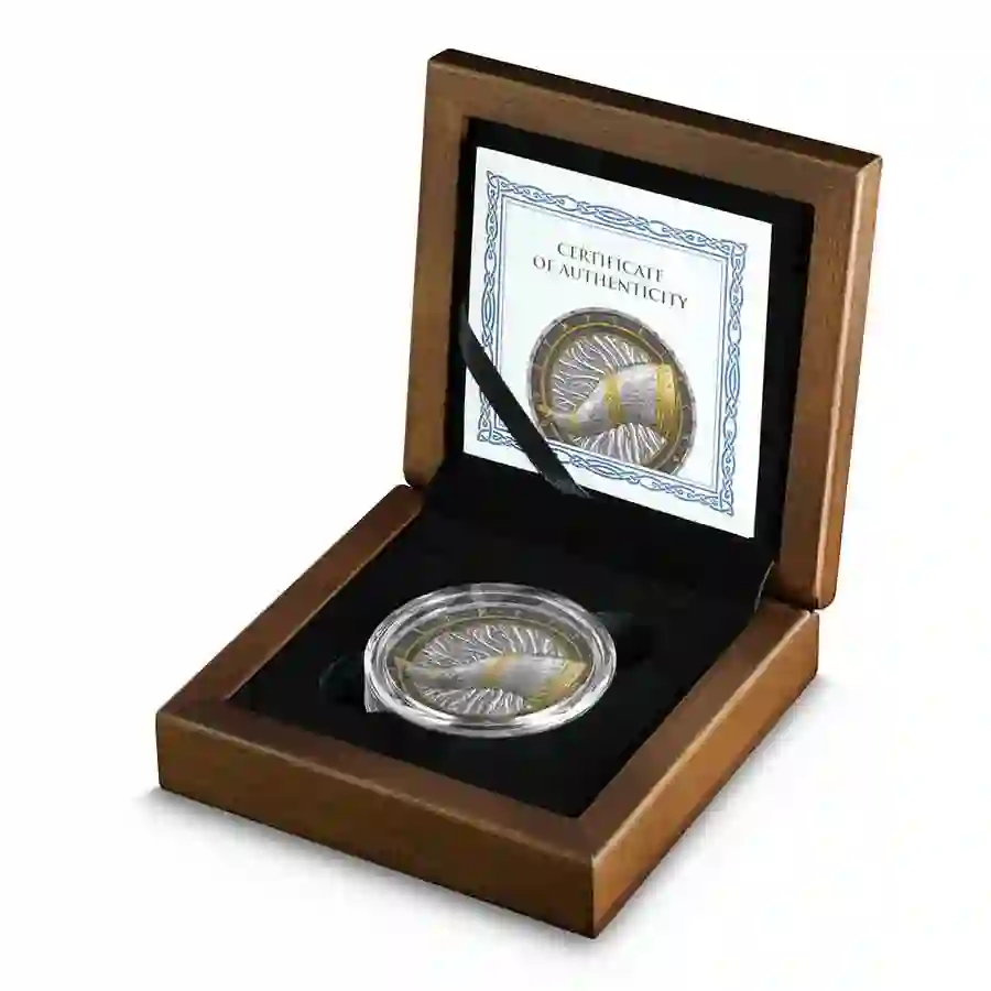 2-oz-set 2024 Artefacts Gjallarhorn 10 Mark UHR Silver Round