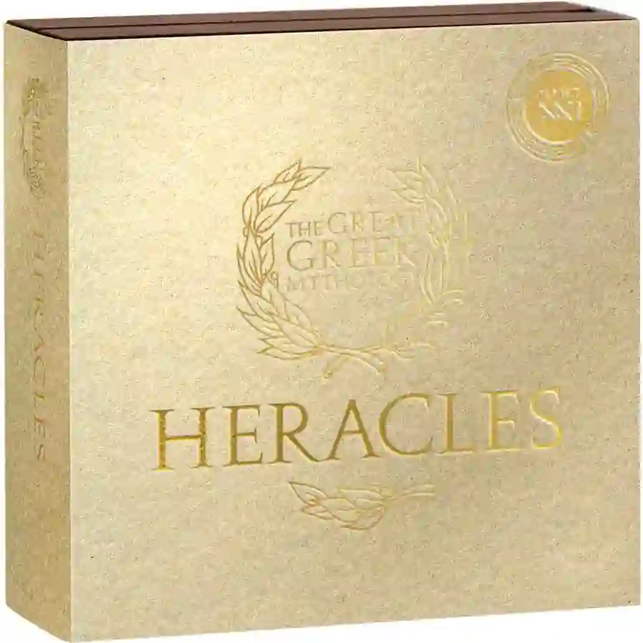 heracles-box Heracles 2 oz 24K Gilded High Relief Silver Coin