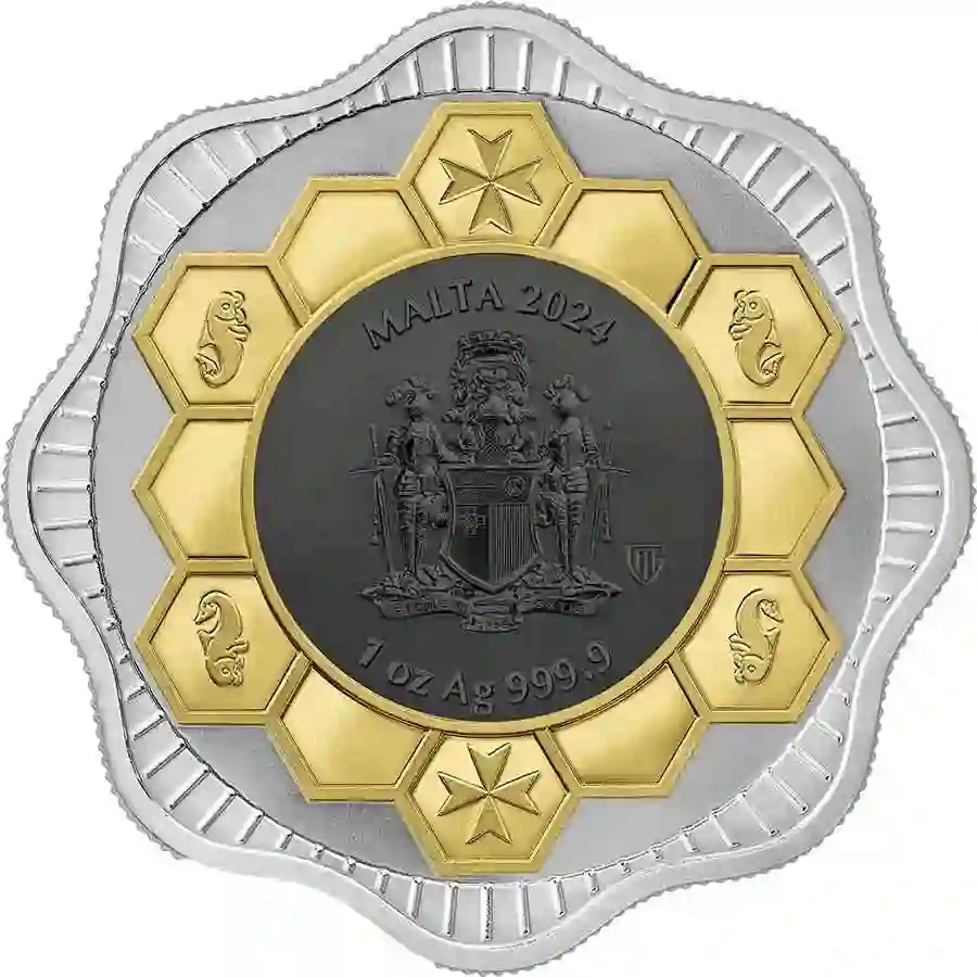 malta-matesee-bee-_r_900px 2024 Malta 1 oz Maltese Bee 24K & Black Ruthenium BU Silver Coin