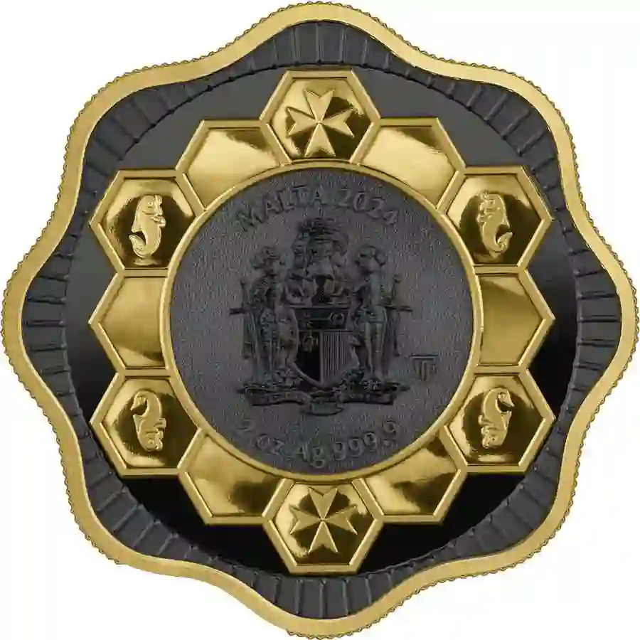 maltese-bee-10-euro-r-900px 2024 Malta 2 oz Maltese Bee 24K & Ruthenium High Relief Silver Coin