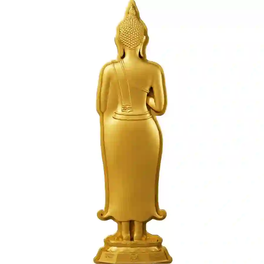 Fri-obv 2024 1 oz 7 Days Buddha Friday 24K Gilded Silver Coin