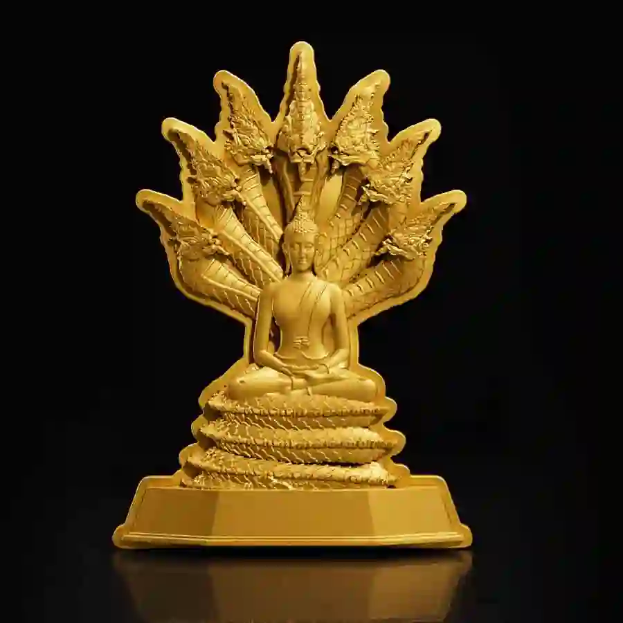 Sat-mood 7 Days of Buddha Saturday 24K Gilded Silver Coin