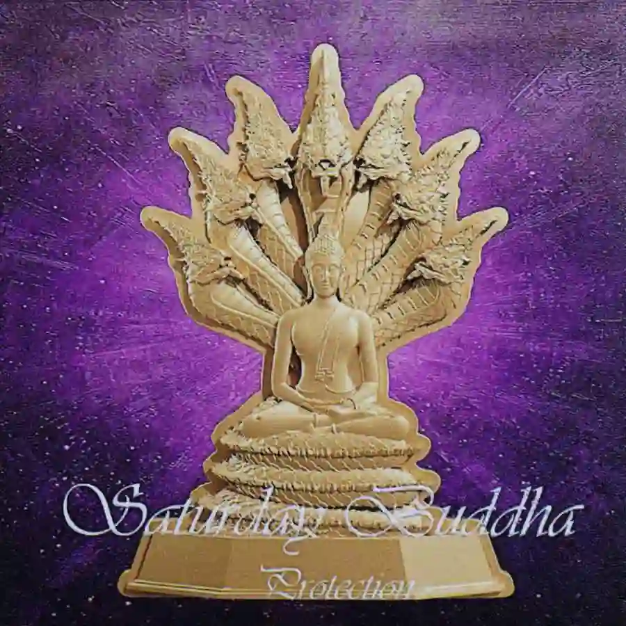 Sat-wrapper Chad 7 Days of Buddha Saturday 24K Gilded Silver Coin