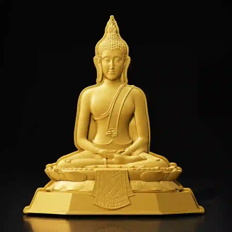 Thu-mood 7 Days Buddha Thursday 24K Gilded Silver Coin