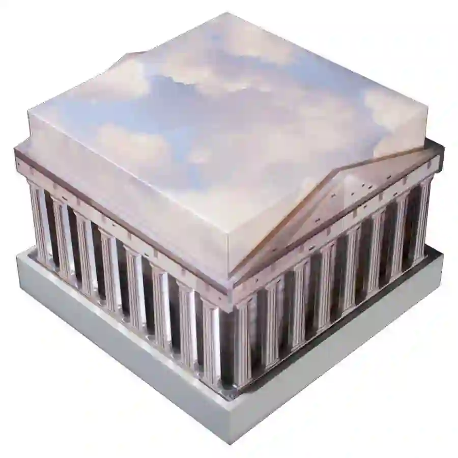 box-1 2025 Greek Gods 3D Cube Silver Coin