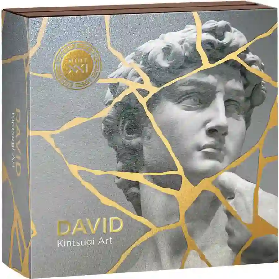 david-wrapper 2025 David 24K Gilded High Relief Antiqued Silver Coin