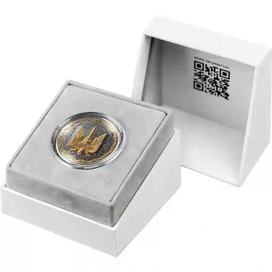 freedom-set 2025 Wings of Freedom 1,000 Satoshi Bitcoin Silver Proof Coin