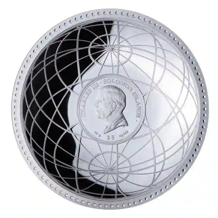 giant-ag-obv 2025 Solomon Islands The Bullion Giants 24K Plated Silver Coin