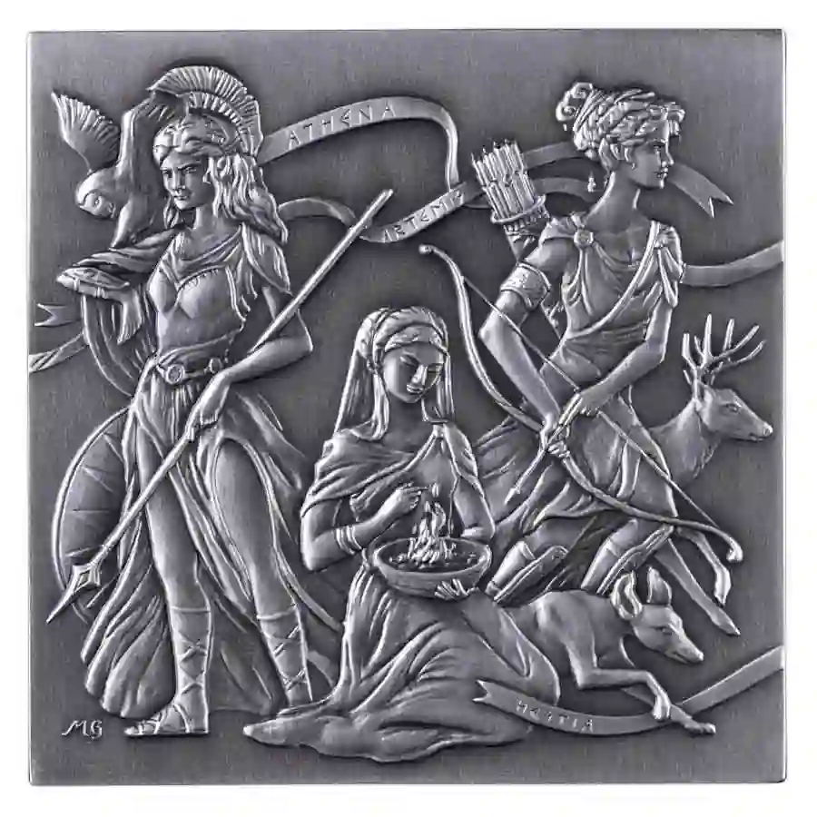 greek-cube-4 Burundi 1 Kg Greek Gods 3D Cube Antiqued Silver Coin