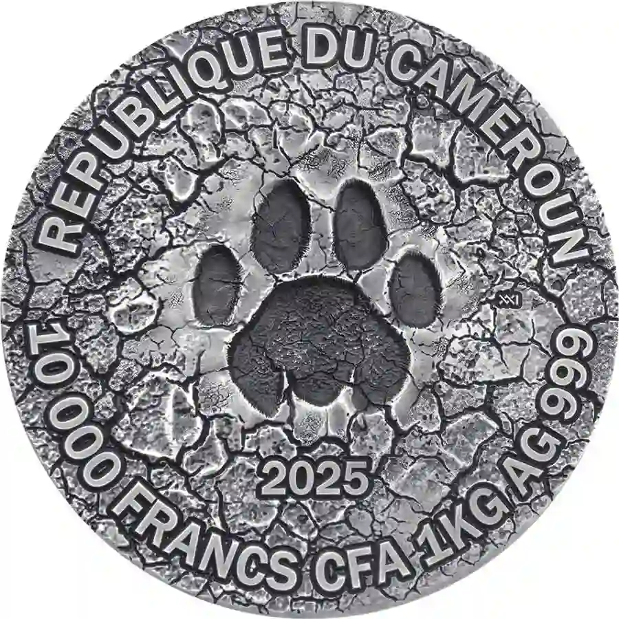 hunting-obv 2025 Cameroon 1 Kg The Grand Hunting High Relief Silver Coin