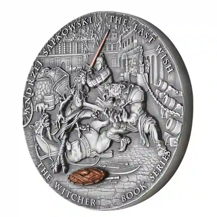 iso 2025 Niue Witcher The Last Wish High Relief UV Color Silver Coin