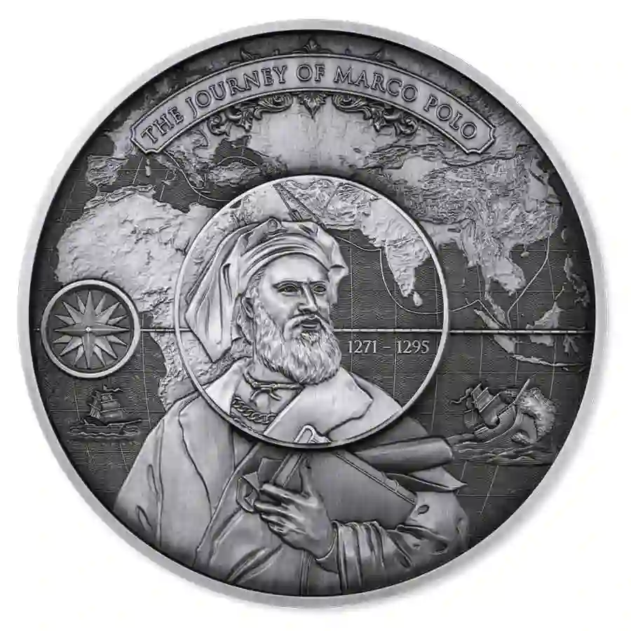 marco-rev 2025 Marco Polo 24K Gold Plated Silver Puzzle Coin