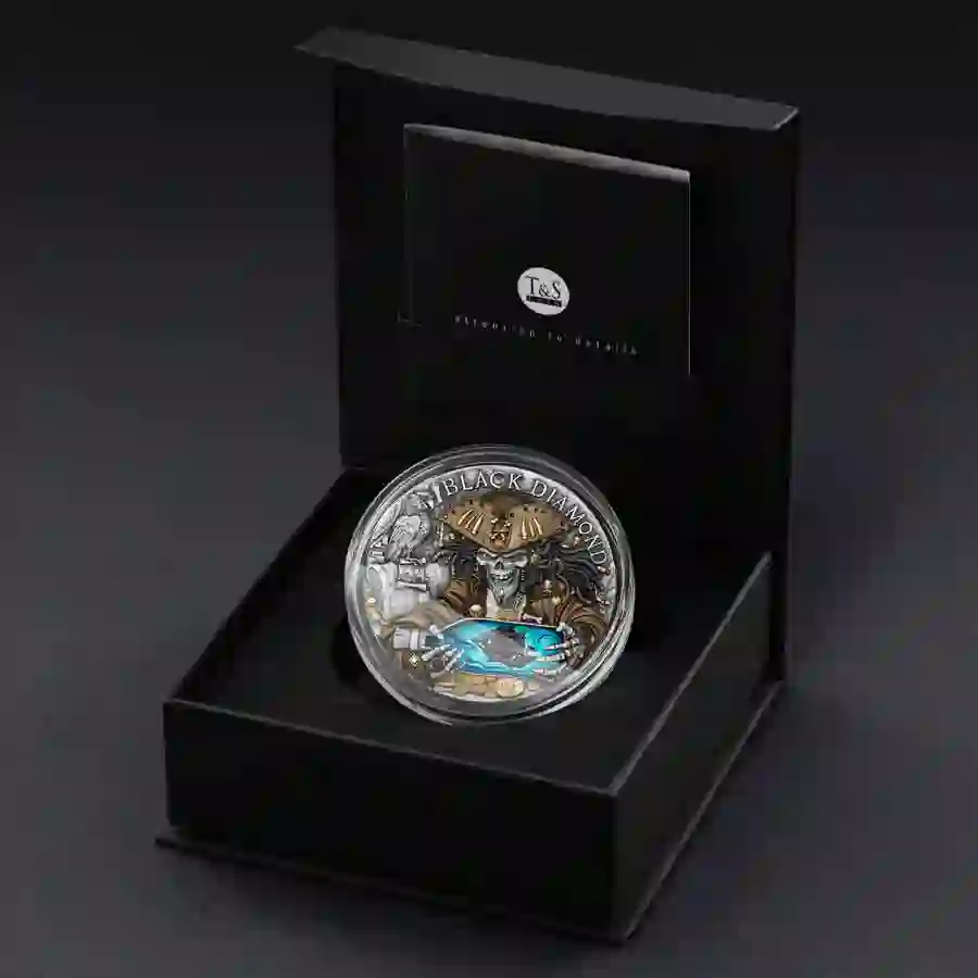 set 2025 Pirates Black Diamond UV Color High Relief Silver Coin
