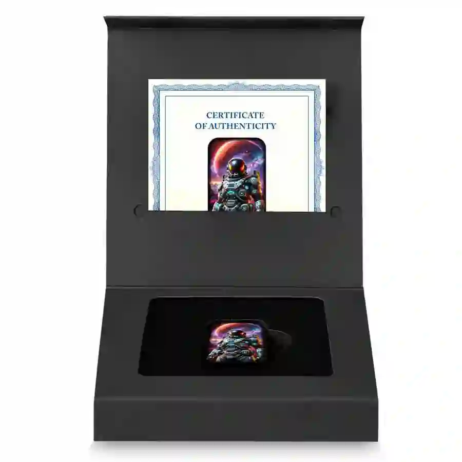 set 2025 The Astronaut Asturmint Colored Cast Silver Bar