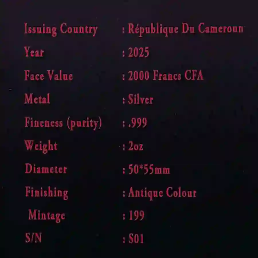 cert 2025 Amulet of Sorcery Color High Relief Silver Coin