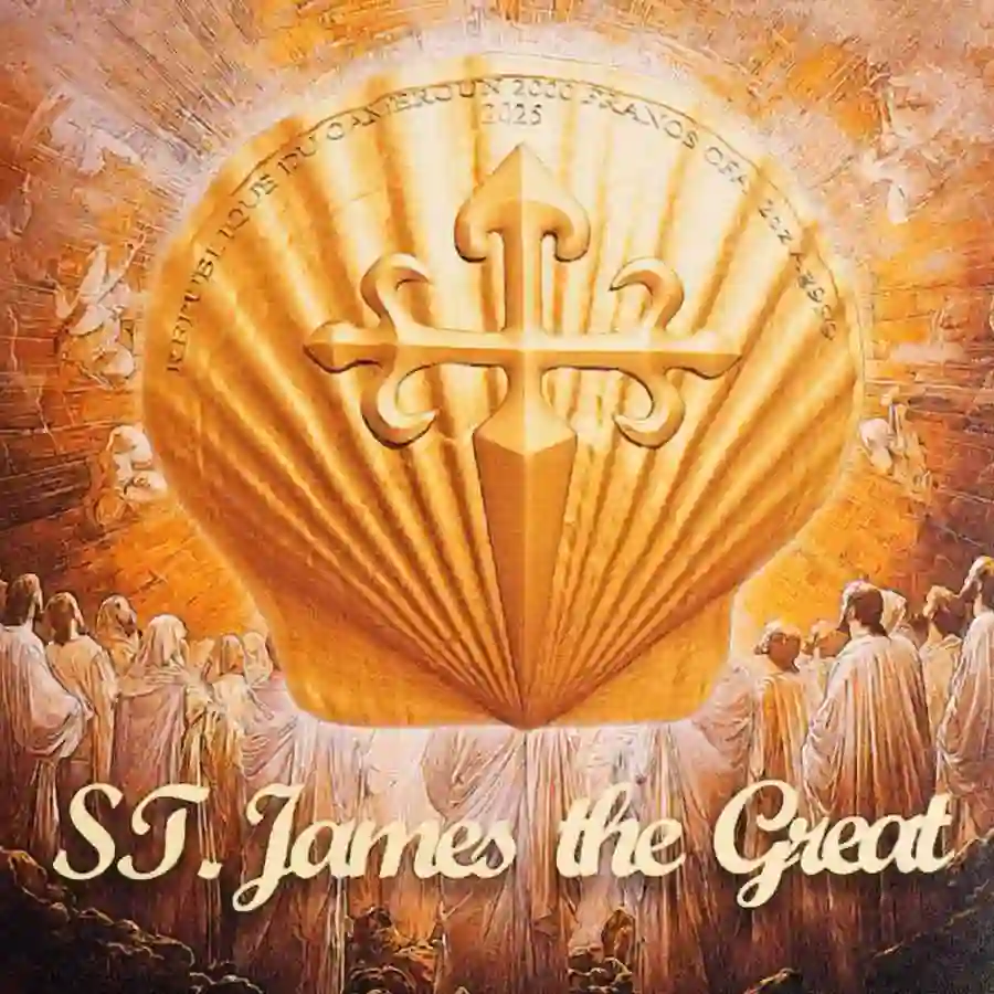 gilded-cover St. James 12 Apostles 24K Gilded Silver Coin