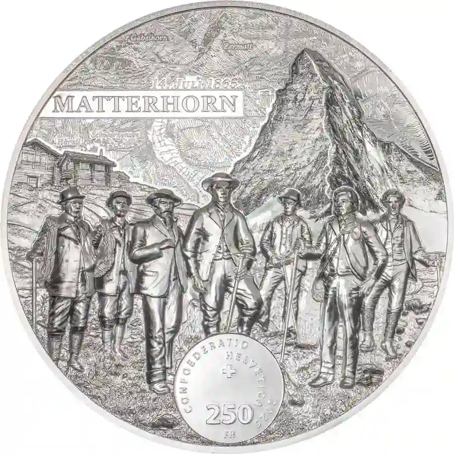 matterhorn-obv 2025 Switzerland 2 Kg Matterhorn Ultra High Relief Silver Proof Coin