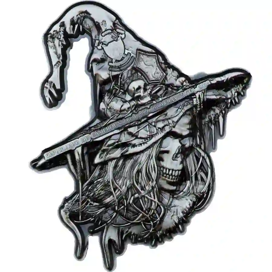 obv 2025 Cameroon 2 oz Amulet of Sorcery Color High Relief Silver Coin