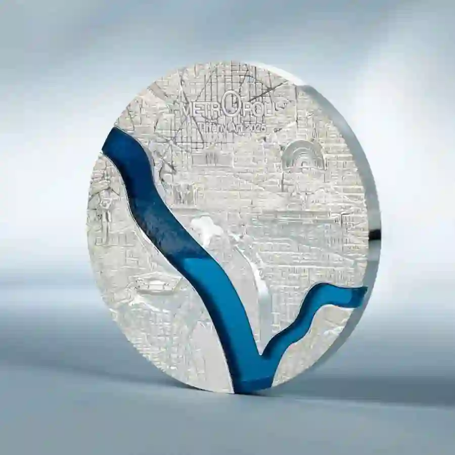 tiffany-3-oz-mood Washington Tiffany Art Metropolis 3 oz Silver Proof Coin