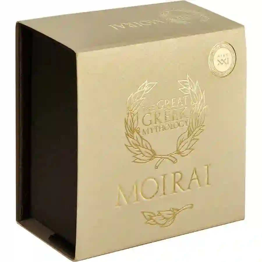 wrapper 2025 Mint21 Moirai 24K Gilded High Relief Silver Coin