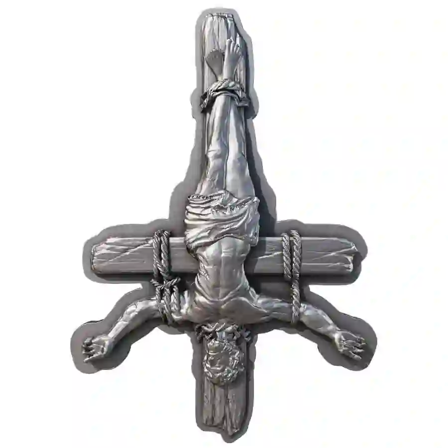 antique-rev 2025 Cameroon 2 Ounce St. Philip 12 Apostles Antique Finish Silver Coin