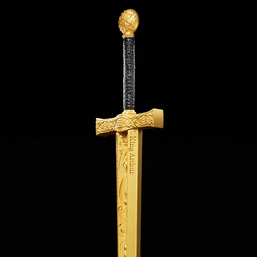 gilded-hilt Excalibur Sword 24K Gilded Silver Coin