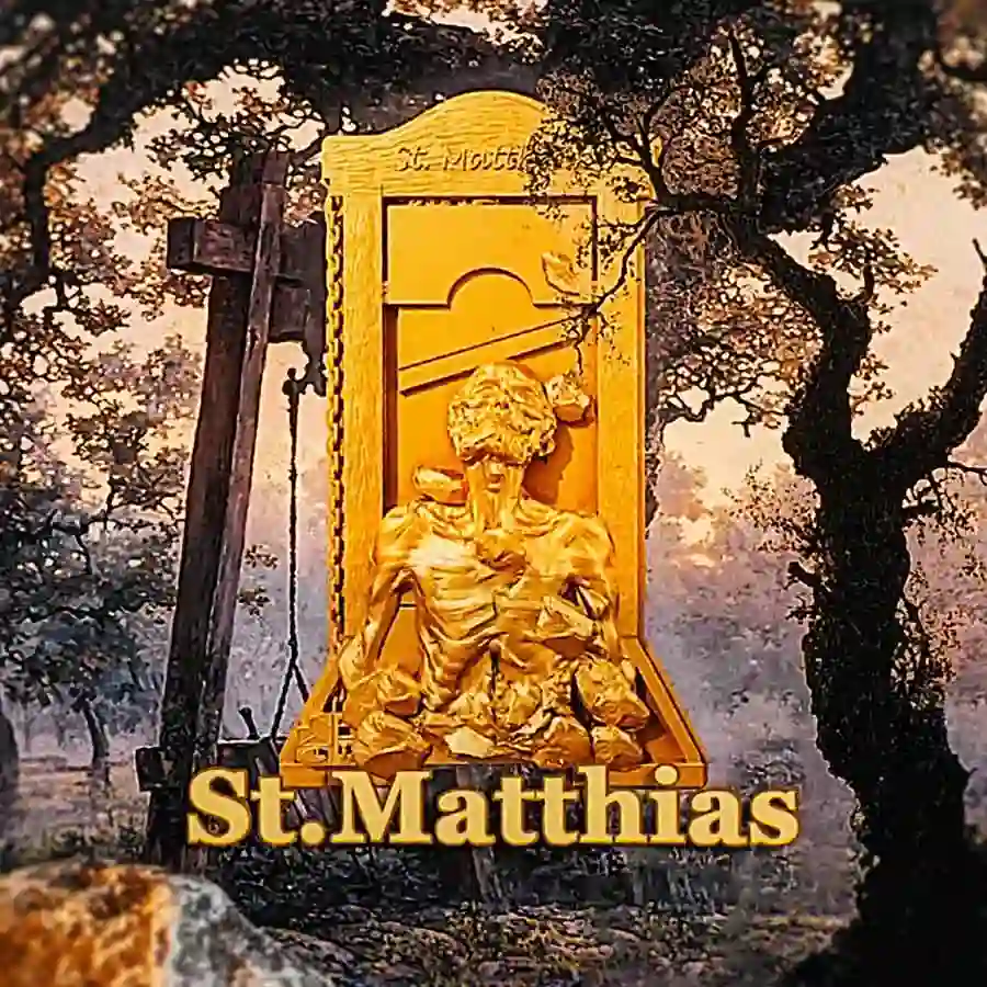 gold-wrapper 2025 Cameroon St. Matthias 12 Apostles 24K Gilded Silver Coin