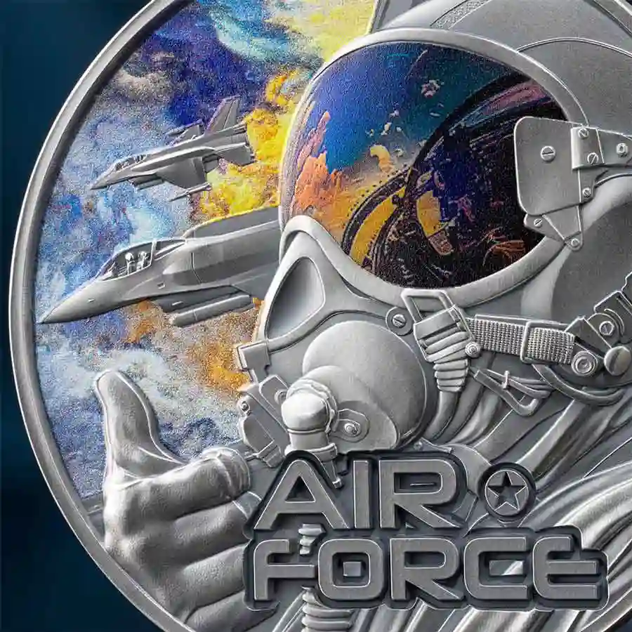 air-force-detail 2025 Air Force Guardians of Freedom Silver Coin