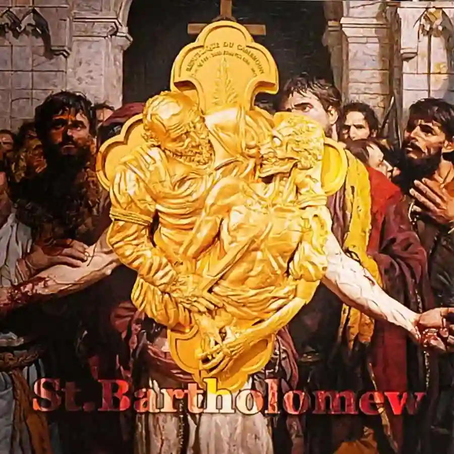 gilded-wrapper 2025 St. Bartholomew 12 Apostles 24K Gilded Silver Coin