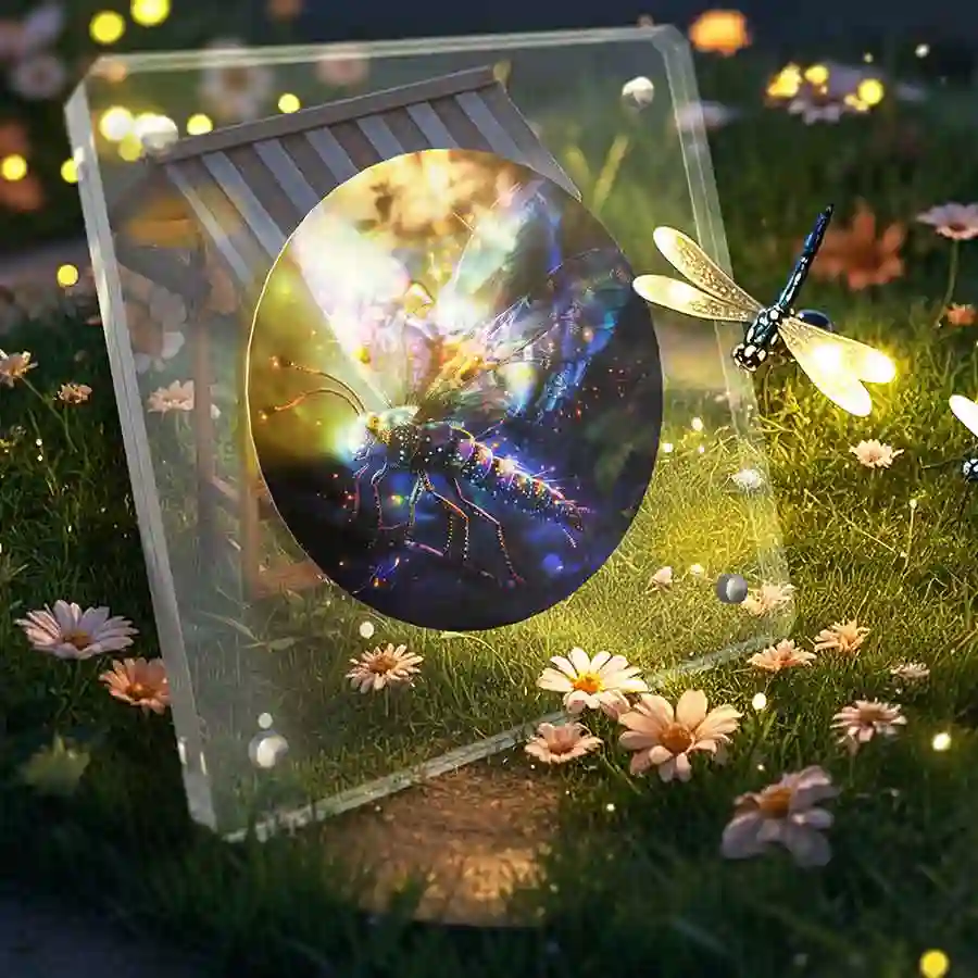 mood1 2025 Cameroon Dragonfly in Fairyland Colored Silver Coin