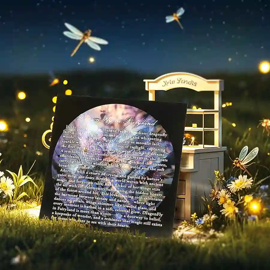 story 2025 Dragonfly in Fairyland Colored Silver Coin