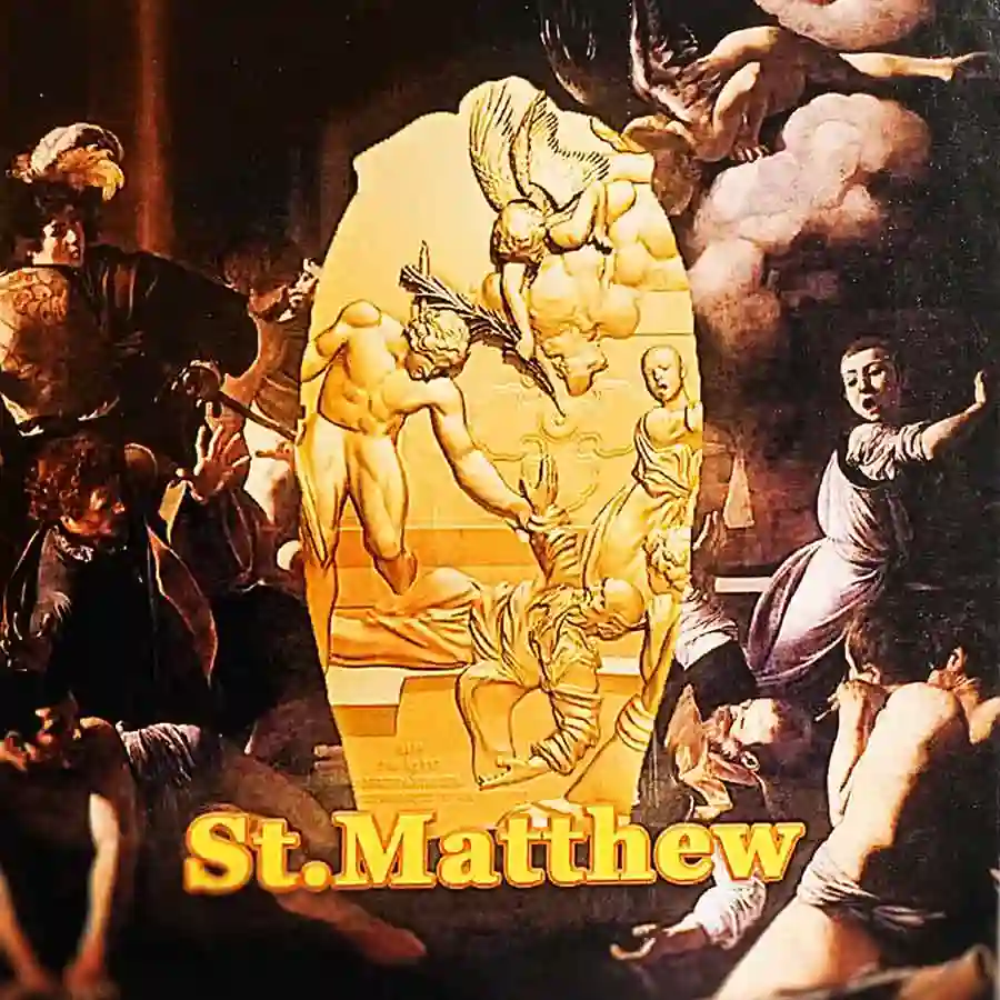 wrapper-gold 2025 St. Matthew 12 Apostles 24K Gilded Silver Coin