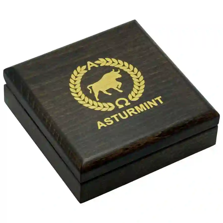 box-outer 2023 Sir Perceval High Relief Gilded Antiqued Silver Coin