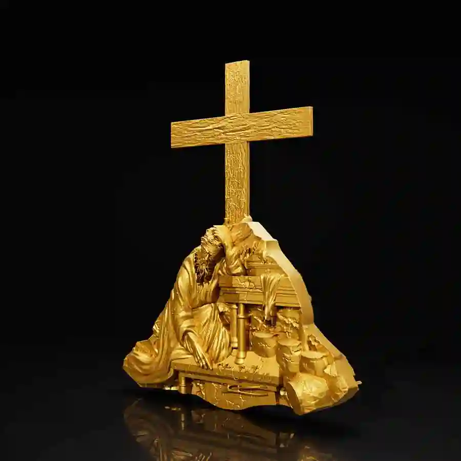 gilded-mood 2025 St. John 12 Apostles HR 24K Gilded Silver Coin