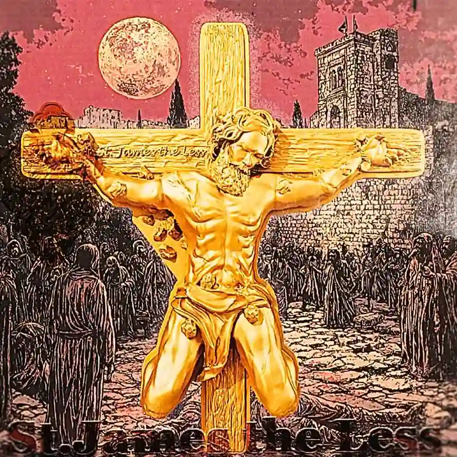 gilded-wrapper St. James the Less 12 Apostles 24K Gilded Silver Coin