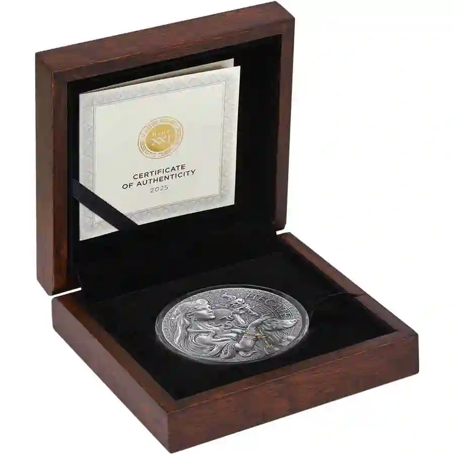 hecate-set 2025 Hecate 24K Gilded High Relief Silver Coin