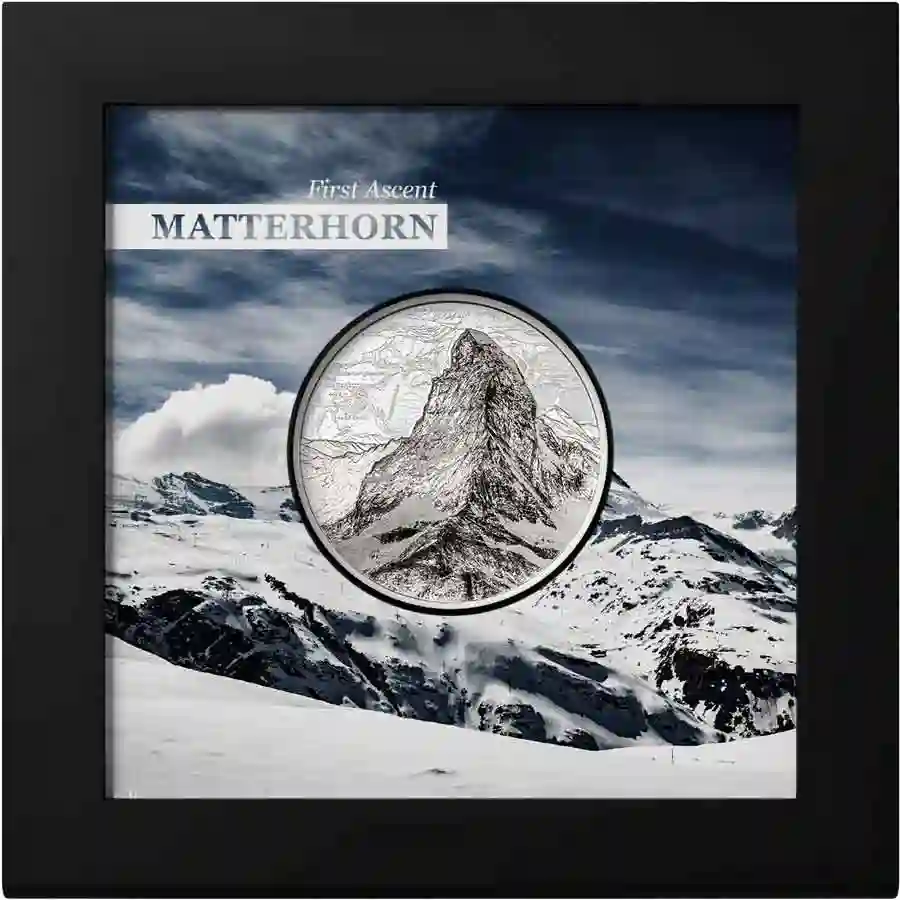 matterhorn-box 2025 Switzerland Matterhorn Ultra High Relief Silver Proof Coin