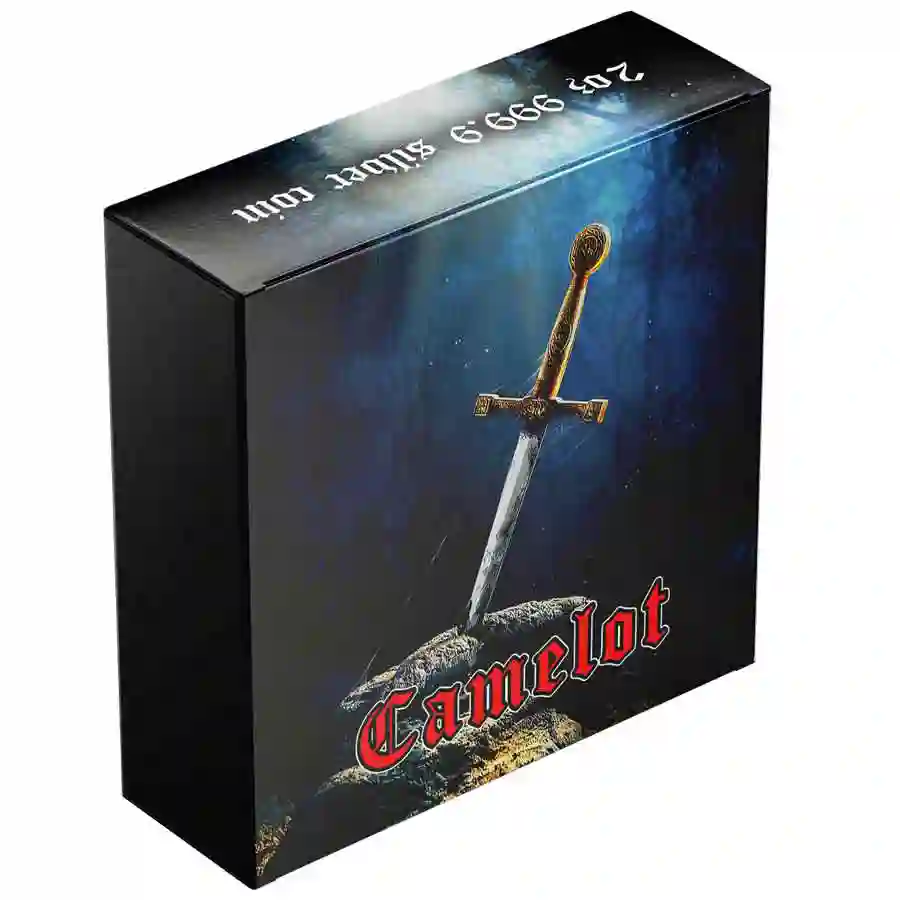 wrapper 2023 Camelot Sir Perceval High Relief Silver Coin