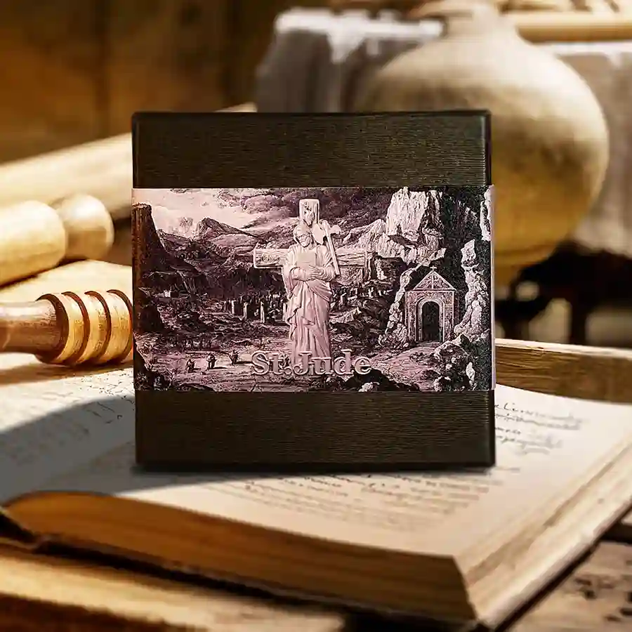 antique-box 2025 St. Jude 12 Apostles Antique Finish Silver Coin