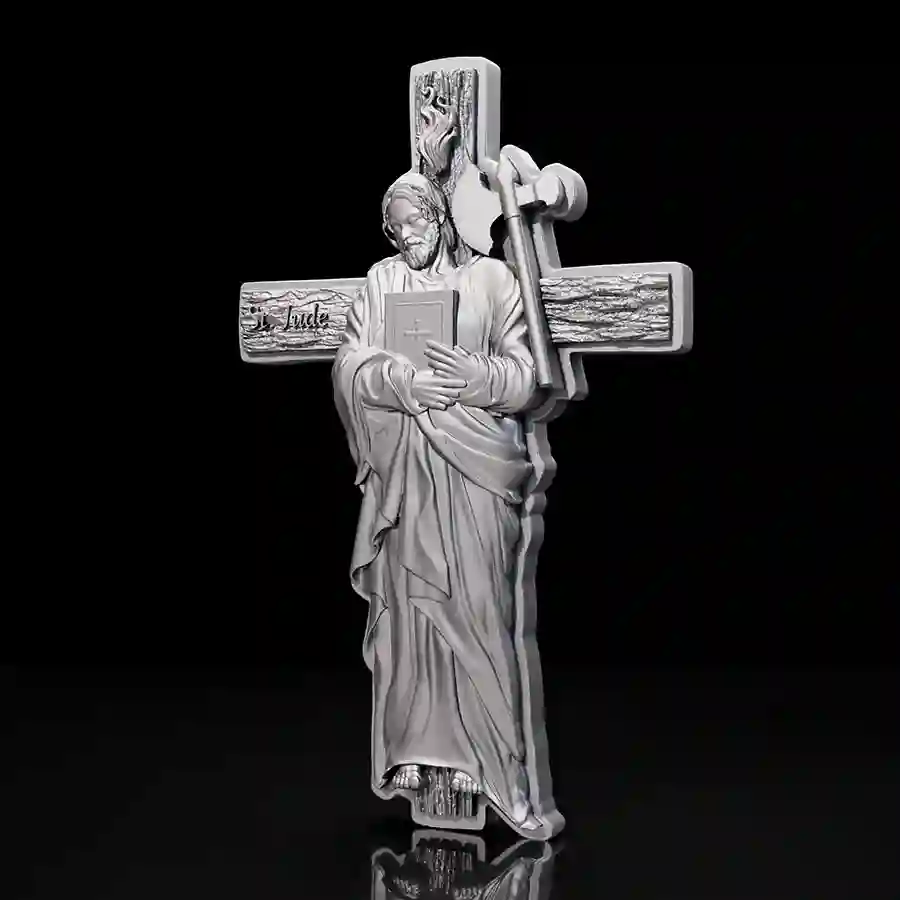 antique-mood 2025 Cameroon St. Jude 12 Apostles Antique Finish Silver Coin