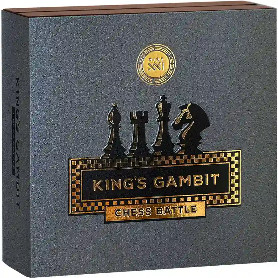 king-box Chess Battle King's Gambit Silver Coin
