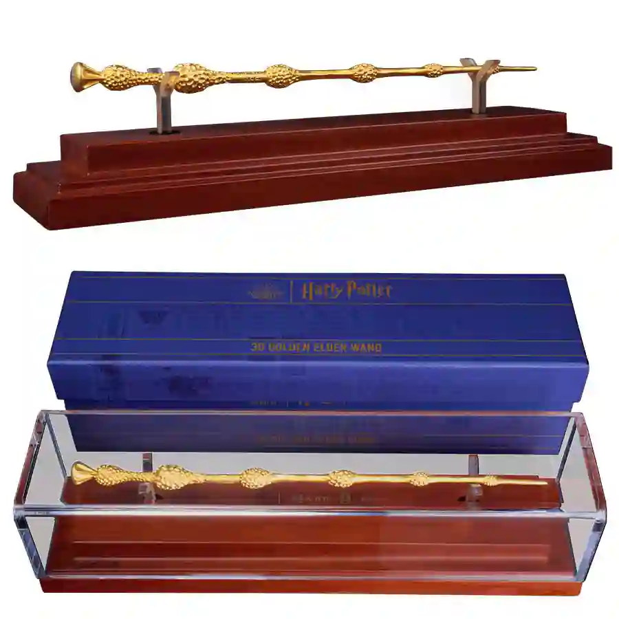 potter-wand-set Harry Potter Elder Wand 24K Gold Plated Silver Coin