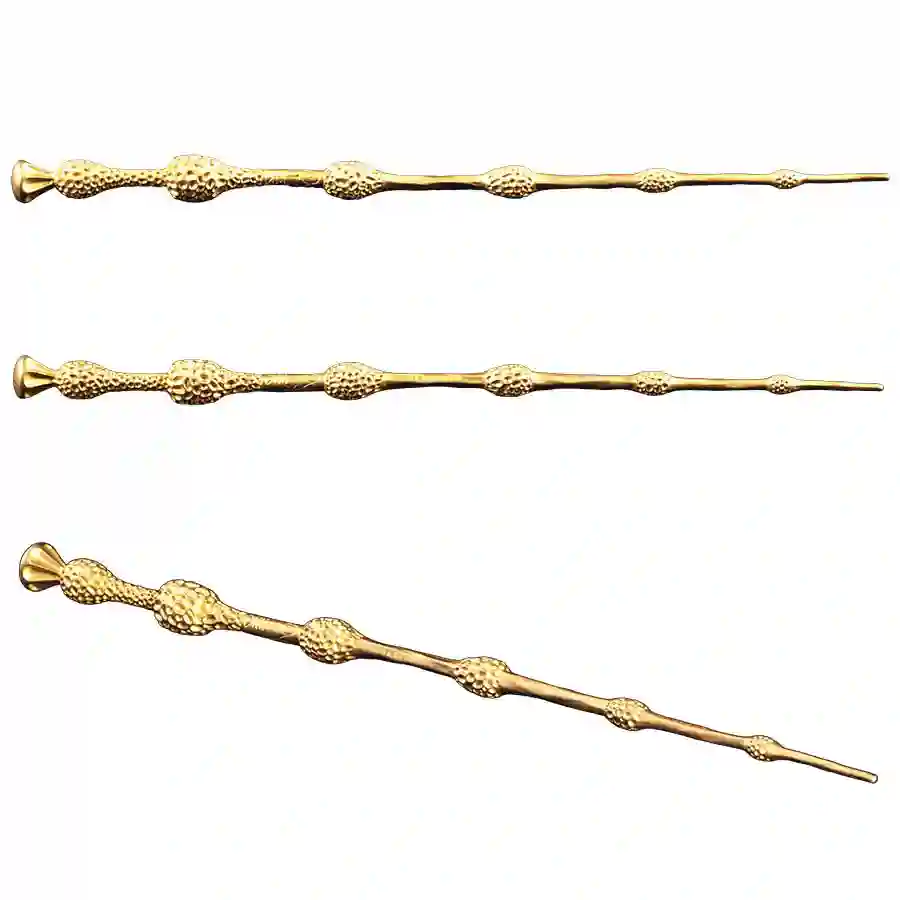 potter-wand Samoa 3 Ounce Harry Potter Elder Wand 24K Gold Plated Silver Coin