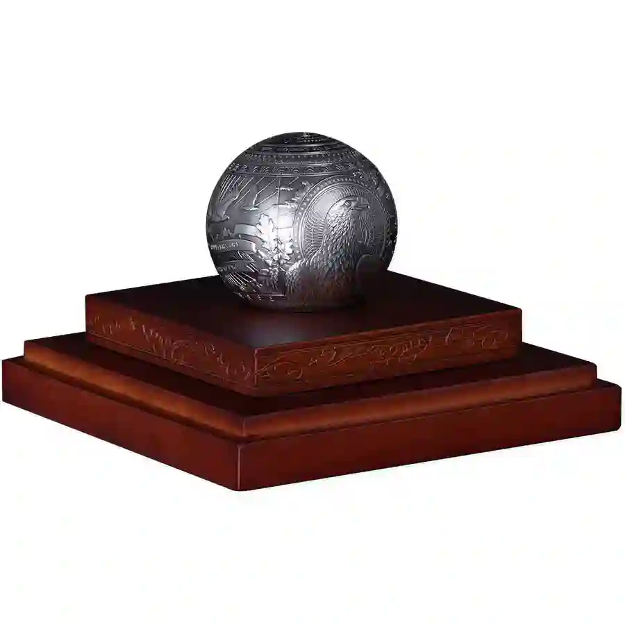 spherical-eagle-stand 2026 40th Anniversary American Eagle Spherical Silver Coin