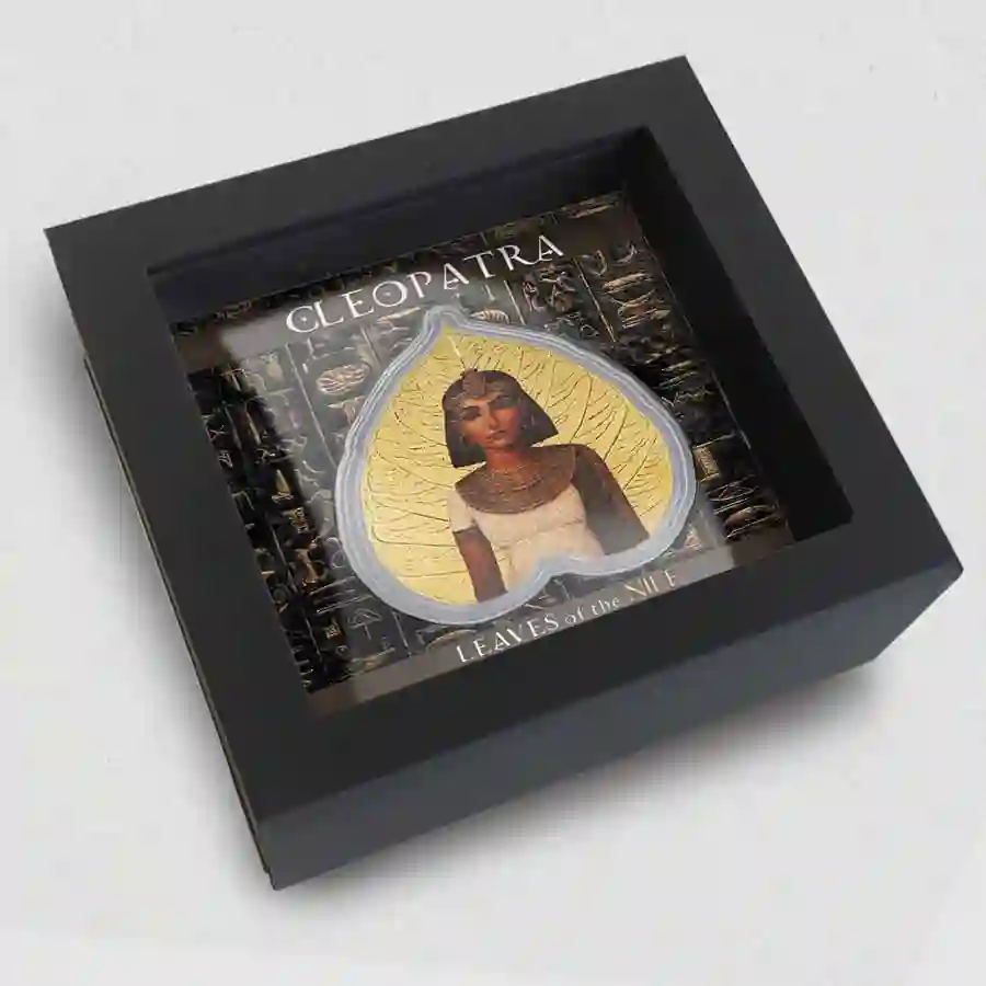cleopatra-set 2025 Niue Leaves of the Nile Cleopatra Silver Coin