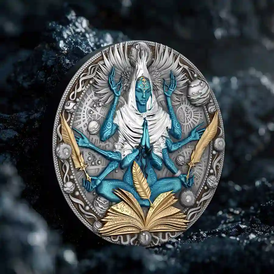mood 2025 Cobellian UV Colored 24K Gilded High Relief Silver Coin