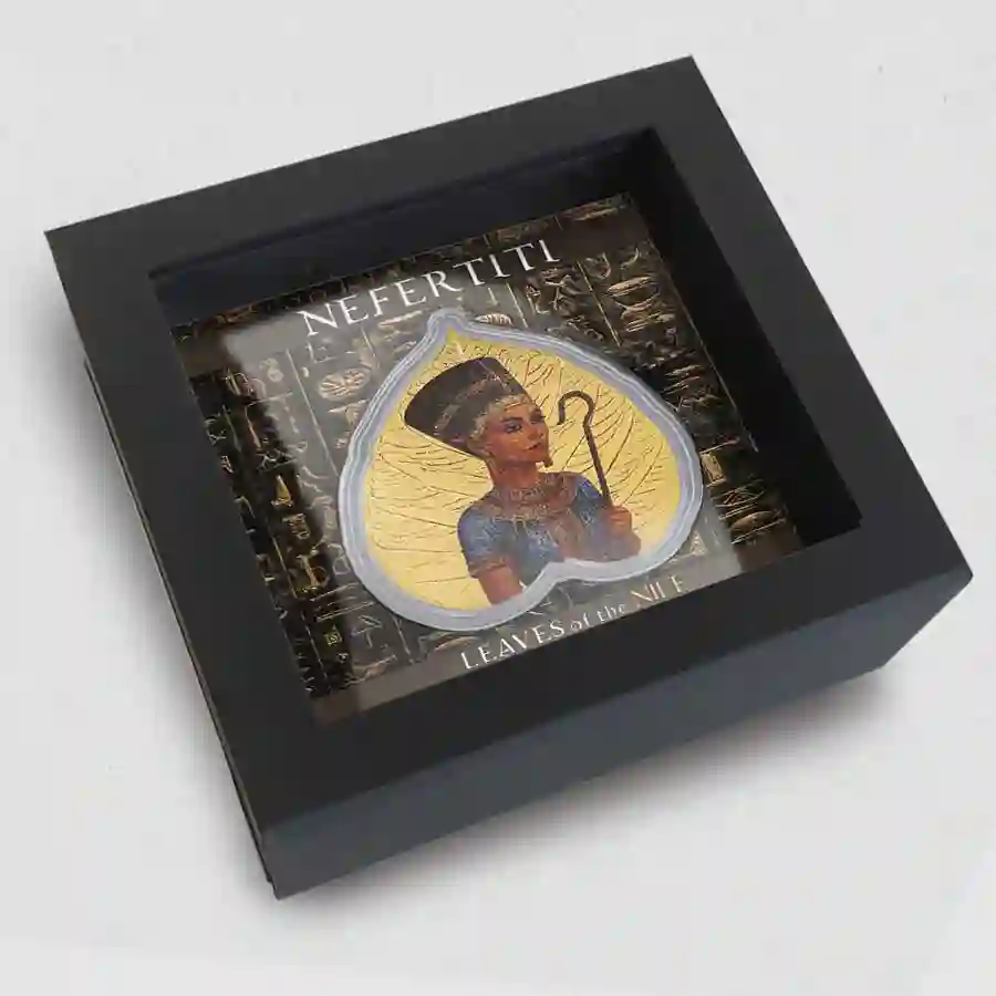 nefertiti-set 2025 Leaves of the Nile Nefertiti Silver Coin