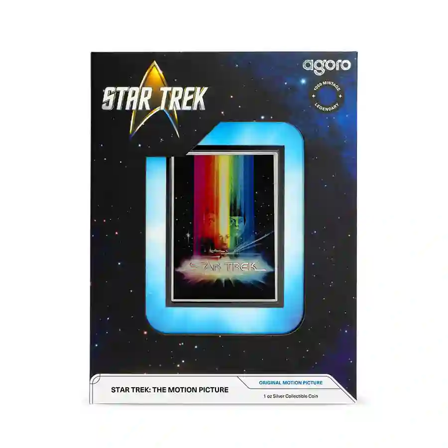 star-trek-box Star Trek The Motion Picture Movie Poster Silver Coin