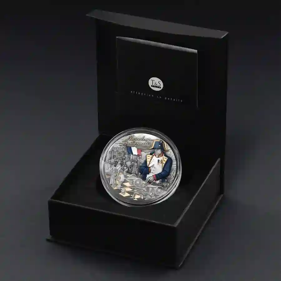 set Napoleon Bonaparte High Relief Silver Coin | Buy now at Art in Coins